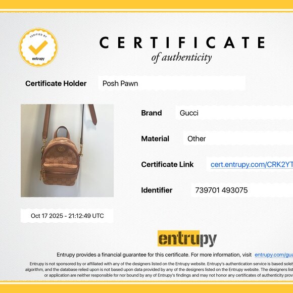 Authentic Gucci Pink GG Canvas Ophidia Mini Crossbody - Picture 16 of 16